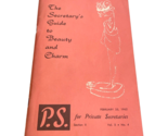 Vintage The Secretary’s Guide to Beauty And Charm 1962 Paperback 61 Pages - $14.00