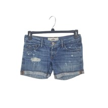 Hollister Shorts 26/3 Juniors Button Fly Cuffed Distressed Bleached Wash... - £12.36 GBP