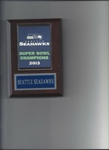 SEATTLE SEAHAWKS SUPER BOWL PLAQUE FOOTBALL NFL CHAMPIONS - $4.94