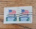 US Stamp Flag Over White House 6c Used Set of 2 - $1.23