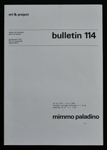 Art &amp; Project # MIMMO PALADINO, Bulletin 114 # 1980, mint - £36.03 GBP