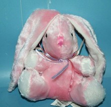 Dan Dee Pink Plush Fold Down Floppy Long Ears Easter Bunny Rabbit 5&quot; Stuffed Toy - £6.92 GBP