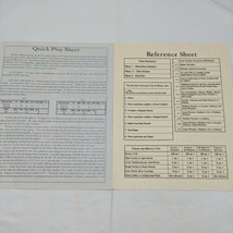 Vintage Reaper Miniatures Reference Sheet And Quick Play Sheets - £7.77 GBP