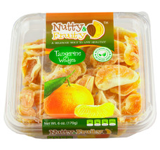 Nutty &amp; Fruity Dried Tangerine Wedges, 2-Pack 6 oz. (170g) Trays - £22.03 GBP