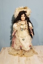 Cathay Collection 16&quot; Porcelain Doll 1-5000 Black Curly Hair Brown Eyes - £9.88 GBP