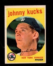 1959 TOPPS #289 JOHNNY KUCKS VG YANKEES *NY13238 - $3.68