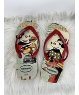 Havaianas Disney Parks Mickey Mouse Beige Flip Flops Sandals W 11/12 M 9/10 - $27.32 CAD