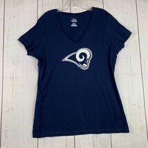 Los Angeles Rams NFL XL Majestic Casual T-Shirt Blue New Women - $13.94 CAD