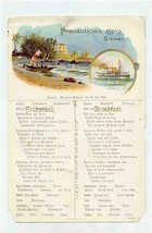 1903 Norddeutscher Lloyd Bremen S S Kronprinz Wilhelm Breakfast Menu Pos... - $67.32