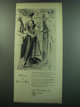 1949 R.H. Stearns Dress Ad - Dinner at Boston's Ritz - $18.49