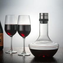 Decanter Crystal For Red Wine Brandy Champagne Glasses 1000ml - £37.49 GBP