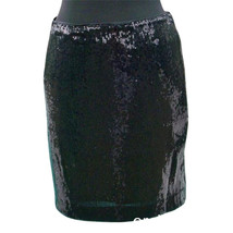 Cache Black Sequin Encrusted Pencil Lined Day Event Skirt Stretch New $128 NWT - £39.55 GBP