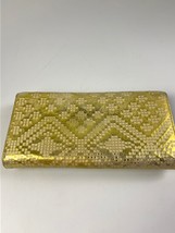 Vivienne Westwood Long Bifold Wallet Gold Authentic - £67.10 GBP