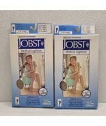 JOBST UltraSheer Thigh High CT 15-20mmHg Stockings Sil. Lace Band Medium Natural - $755.12 MXN