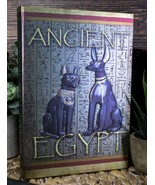 Ancient Egypt Bastet And Anubis Hieroglyphic Embossed Blank Page Journal... - $374.52 MXN