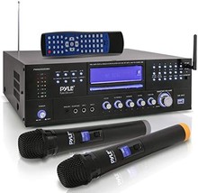Pyle Pwma5000Ba 4-Channel Karaoke Home Wireless Microphone, Am/Fm Radio - £252.50 GBP