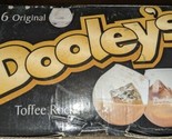 New In Box Dooley&#39;s Toffee Rocker Set of Five Small Etch Glasses 1 Broke - $19.75
