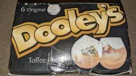 New In Box Dooley&#39;s Toffee Rocker Set of Five Small Etch Glasses 1 Broke - £15.54 GBP