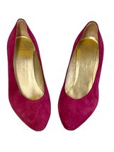 Bruno Magli Suede VTG 80s  Violet  Pumps Shoes Women’s Size 6.5B Dress H... - $89.10