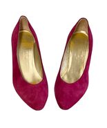 Bruno Magli Suede VTG 80s  Violet  Pumps Shoes Women’s Size 6.5B Dress Heels - $89.10