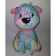 2 Scoops Pastel Tie Dye Puppy Dog Plush 14&quot; Stuffed Toy Squishy Pink Blue Yellow - £11.63 GBP