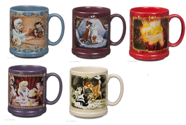 Disney Store Classic Mug Alice Tinker Bell Marie Pinocchio Bambi 2015 New - £47.92 GBP