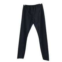 Aqua Women&#39;s size Small Pull On Elastic Waist Suede Cloth Skinny Pants Black NEW - £25.09 GBP