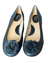 BOC Women&#39;s Shoes Flats Born Floral Detail Slip On Cushioned Ballet Leather 8.5 - £18.73 GBP