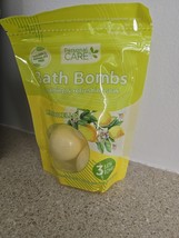 NEW Personal Care Bath Bombs 3 Lemoncello Bombs with Skin Hydration - $14.95
