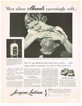 Vintage 1932&#39;s JERGENS LOTION Art Décor Ephemera Print 30&#39;s Ad - $12.82