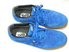 Size 13 Leather Upper Blue Suede Vans Shoes Gum VN-0QE18ZE-Men TB4R 1306 - £59.34 GBP