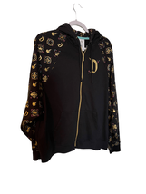 Disney Womens Black Golden Moment Sleeping Beauty Castle Full-Zip Hoodie Size XL - £34.67 GBP