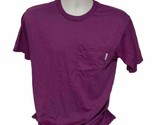 Vintage Classic II Purple Pocket Blank Solid T-Shirt Adult Mens Small - $13.20