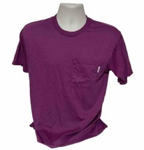Vintage Classic II Purple Pocket Blank Solid T-Shirt Adult Mens Small - £10.36 GBP