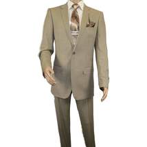 Men's Suit by Giorgio Cosani Textured Wool/Cashmere Blend 901-14 Beige 40 Long image 13