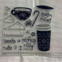 Close To My Heart Coffee Hot Chocolate Mug Pie Retired Photopolymer Stamps Set - £37.87 GBP