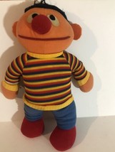 Sesame Street Ernie vintage Plush Doll Stuffed Animal Approx 10” - £7.79 GBP