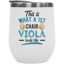 Make Your Mark Design Viola Player 12oz Insulated Wine Tumbler for Musician &amp; In - £21.67 GBP