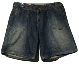 DKNY Womens Blue Denim Cotton Jean Jhorts Shorts Size 14 New - $15.43