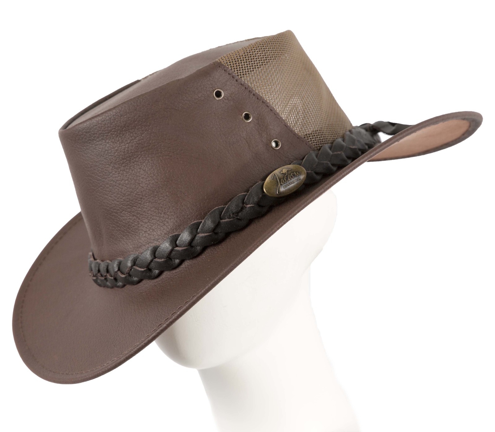 Real Australian Kangaroo Leather hat Made in Australia Crushable Water R... - $69.95