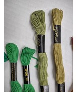 J &amp; P Coats Green Beige Brown Embroidery Floss Cross Stitch Thread Varie... - £11.20 GBP
