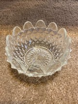 Vintage Fostoria American Clear  Round Candy Bowl  5 1/2&quot; - £7.56 GBP