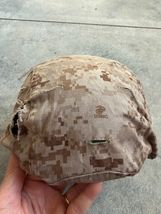 USMC Helmet Cover Reversable Woodland Desert MARPAT LWH Cover - Medium/L... - $35.00