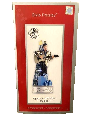 ELVIS PRESLEY HEIRLOOM ORNAMENT COLLECTION AMERICAN GREETINGS W/Lights &amp;... - $43.56