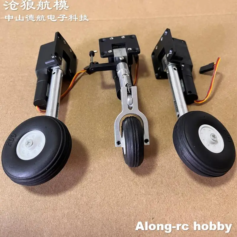 RC Plane Models Parts Height 111mm Retractable Landing Gear with PU Whee... - $74.92