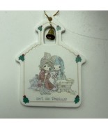 1992 Precious Moments Isn’t He Precious? Christmas Ornament Bisque Churc... - $6.53 CAD