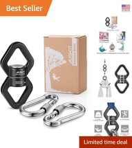 Black Swing Swivel – 30 KN Tangle-Free Hanging Accessory for Seamless 36... - $42.72