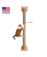 41In Cat Tree with Scratching Posts Hammock Perches Wall Mounted Platforms - $90.50 CAD