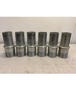 6 Quantity of 7&quot; Plated-Steel Threaded Combination Nipples 7&quot; H 58mm W (... - $82.27 CAD