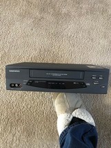 Daewoo DV-T8DN Hi-Fi Stereo System Black VHS Player VCR.  Tested &amp; Works. Nice ! - $31.68